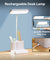 pTron 5W EaseMate Study Lamp L1, 6Hrs Runtime, Seamless Dimming, 3 Colour Modes, Adjustable Brightness Levels, Table Lamp for Study, Pen Stand, Night Lamp, Flexible Neck, Type C Charging (White)