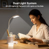 pTron 5W EaseMate Study Lamp L1, 6Hrs Runtime, Seamless Dimming, 3 Colour Modes, Adjustable Brightness Levels, Table Lamp for Study, Pen Stand, Night Lamp, Flexible Neck, Type C Charging (White)
