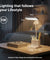 pTron 5W EaseMate Study Lamp L1, 6Hrs Runtime, Seamless Dimming, 3 Colour Modes, Adjustable Brightness Levels, Table Lamp for Study, Pen Stand, Night Lamp, Flexible Neck, Type C Charging (White)