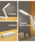 pTron 6W EaseMate Study Lamp L2, 6Hrs Runtime, Seamless Dimming, 3 Colour Modes, Adjustable Brightness Levels, Table Lamp for Study, 2-Fold Elbow Design, Wall Mountable, Type C Charging (White)