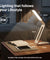 pTron 6W EaseMate Study Lamp L2, 6Hrs Runtime, Seamless Dimming, 3 Colour Modes, Adjustable Brightness Levels, Table Lamp for Study, 2-Fold Elbow Design, Wall Mountable, Type C Charging (White)