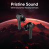 pTron Bassbuds Surge TWS Gaming Earbuds, 40ms Low-Latency, 50Hrs Playtime, Custom EQ, App Support, Dual Mic TruTalk AI-ENC Clear Calls, Pristine Sound, Bluetooth V6.0, IPX5 Water Resistant (Jet Black)