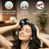 pTron Revivo Z2 Scalp Massager w/ 96 Silicon Kneading Points, Detachable Heads, Stress Relief & Relaxation, 3 Speed Modes, Scalp, Body & Head Massager for Hair Growth, Handheld, Rechargeable (Black)