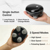 pTron Revivo Z2 Scalp Massager w/ 96 Silicon Kneading Points, Detachable Heads, Stress Relief & Relaxation, 3 Speed Modes, Scalp, Body & Head Massager for Hair Growth, Handheld, Rechargeable (Black)