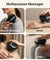 pTron Revivo Z2 Scalp Massager w/ 96 Silicon Kneading Points, Detachable Heads, Stress Relief & Relaxation, 3 Speed Modes, Scalp, Body & Head Massager for Hair Growth, Handheld, Rechargeable (Black)