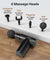 pTron Revivo Z1 Deep Tissue Massage Gun for Muscles Pain Relief, 6-speed Intensity, 3000mAh Battery, 4 Massage Heads, Lightweight & Portable Full Body Gun Massager, Type C Charging (Black)
