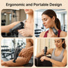 pTron Revivo Z1 Deep Tissue Massage Gun for Muscles Pain Relief, 6-speed Intensity, 3000mAh Battery, 4 Massage Heads, Lightweight & Portable Full Body Gun Massager, Type C Charging (Black)