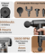 pTron Revivo Z1 Deep Tissue Massage Gun for Muscles Pain Relief, 6-speed Intensity, 3000mAh Battery, 4 Massage Heads, Lightweight & Portable Full Body Gun Massager, Type C Charging (Black)