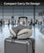 pTron Ergova S4 Travel Neck Pillow, Hi-Per Memory Foam, Lightweight Neck Support Pillow, Ideal for Flight, Car & Travel Comfort, Carry Zip Pouch (Grey)
