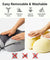 pTron Ergova S4 Travel Neck Pillow, Hi-Per Memory Foam, Lightweight Neck Support Pillow, Ideal for Flight, Car & Travel Comfort, Carry Zip Pouch (Grey)
