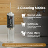pTron EaseMate Oral Irrigator D1, Portable, Cordless & Rechargeable, 3 Cleaning Modes, 300ml Water Tank, IPX6 Water-resistant, Flossing at Home & Travel, Oral Flosser, Dental Flosser for teeth (Black)
