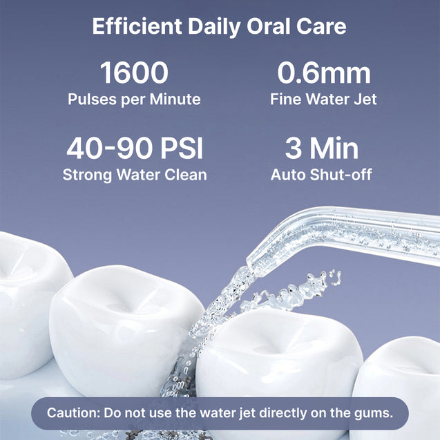 pTron EaseMate Oral Irrigator D1, Portable, Cordless & Rechargeable, 3 Cleaning Modes, 300ml Water Tank, IPX6 Water-resistant, Flossing at Home & Travel, Oral Flosser, Dental Flosser for teeth (Black)