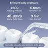 pTron EaseMate Oral Irrigator D1, Portable, Cordless & Rechargeable, 3 Cleaning Modes, 300ml Water Tank, IPX6 Water-resistant, Flossing at Home & Travel, Oral Flosser, Dental Flosser for teeth (Black)