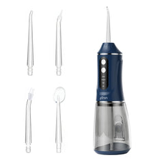 pTron EaseMate Oral Irrigator D2, Portable, Cordless & Rechargeable, 3 Cleaning Modes, 300ml Water Tank, IPX6 Water-resistant, Flossing at Home & Travel, Oral Flosser, Dental Flosser for teeth (Blue)