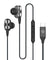 pTron Boom Play X4 Dual Driver in-Ear Type C Wired Earphones with in-line HD Mic, Music Call Control, Ergo-fit, 1.2m Tangle-Free Cable, Wide Compatibility (Obsidian)