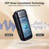pTron KWM-2 Type C Wireless Microphone with Charging case w/Noise Cancellation, 48Hrs Battery, 20m Wireless Range, Collar Mic for DSLR/iPhone/Android, Vlog, Streaming/Zoom Meeting (Obsidian)