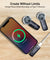 pTron KWM-2 Type C Wireless Microphone with Charging case w/Noise Cancellation, 48Hrs Battery, 20m Wireless Range, Collar Mic for DSLR/iPhone/Android, Vlog, Streaming/Zoom Meeting (Obsidian)