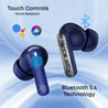 pTron Bassbuds Fury in-Ear TWS Earbuds with 13mm Drivers, 50Hrs Playtime, AI-ENC Clear Calls, Bluetooth V5.4 Wireless Headphones, Voice Assistant, Type C Charging & IPX5 Water Resistant (Royal)