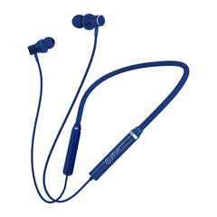 pTron Tangentbeat in Ear Bluetooth Wireless Headphones with Mic, Punchy Bass, 10mm Drivers, Clear Calls, Dual Pairing, Fast Charging, Magnetic Buds, Voice Assist & IPX4 Wireless Neckband (Navy)