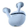 pTron Bassbuds Bliss TWS Ear Buds w/ 4 QuadPro Mics, 3D Audioscape, AI-ENC Calls, 40H Playtime, 50Ms Low-Latency Game/Music Modes, BTv5.3, Type C Fast Charging & IPX5 Water Resistant (Sky)
