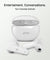pTron Bassbuds Astra in-Ear TWS Earbuds w/Stereo Sound, 34Hrs Playtime, Stereo Calls, Custom EQ, Mobile App, BTv5.3 Headphones, Touch Control, Voice Assistant, Type C Charging & IPX4 (White)