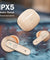 pTron Bassbuds Eon in-Ear TWS Earbuds w/ 13mm Drivers, 45Hrs Playtime, Dual HD Mic & TruTalk AI-ENC Calls, Custom EQ,Mobile App, Bluetooth v6.0 Headphones,Voice Assist., Type C Charging & IPX5 (Peach)