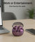pTron Bassbuds Indie in-Ear TWS Earbuds w/ 10mm Drivers, 45Hrs Playtime, Dual HD Mic & AI-ENC Calls, Custom EQ, Mobile App, BTv5.4 Earphones, Voice Assistant, Type C Charging & IPX5 (Plum Perfect)