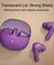 pTron Bassbuds Indie in-Ear TWS Earbuds w/ 10mm Drivers, 45Hrs Playtime, Dual HD Mic & AI-ENC Calls, Custom EQ, Mobile App, BTv5.4 Earphones, Voice Assistant, Type C Charging & IPX5 (Plum Perfect)