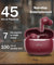 pTron Bassbuds Eon in-Ear TWS Earbuds w/ 13mm Drivers, 45Hrs Playtime, Dual HD Mic & TruTalk AI-ENC Calls, Custom EQ,Mobile App, Bluetooth v6.0 Headphones,Voice Assist., Type C Charging & IPX5 (Maroon)