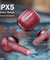 pTron Bassbuds Eon in-Ear TWS Earbuds w/ 13mm Drivers, 45Hrs Playtime, Dual HD Mic & TruTalk AI-ENC Calls, Custom EQ,Mobile App, Bluetooth v6.0 Headphones,Voice Assist., Type C Charging & IPX5 (Maroon)