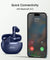 pTron Bassbuds Astra in-Ear TWS Earbuds w/Stereo Sound, 34Hrs Playtime, Stereo Calls, Custom EQ, Mobile App, BTv5.3 Headphones, Touch Control, Voice Assistant, Type C Charging & IPX4 (Navy Blue)