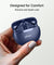 pTron Bassbuds Astra in-Ear TWS Earbuds w/Stereo Sound, 34Hrs Playtime, Stereo Calls, Custom EQ, Mobile App, BTv5.3 Headphones, Touch Control, Voice Assistant, Type C Charging & IPX4 (Navy Blue)