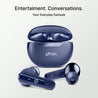 pTron Bassbuds Astra in-Ear TWS Earbuds w/Stereo Sound, 34Hrs Playtime, Stereo Calls, Custom EQ, Mobile App, BTv5.3 Headphones, Touch Control, Voice Assistant, Type C Charging & IPX4 (Navy Blue)