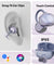 pTron Bassbuds Verse Clips Wireless Open Ear Earbuds w/SafeBeats Tech, 50Hrs Playtime, Dual HD Mics, TruTalk AI-ENC, Custom EQ, Mobile App, Pristine Sound,BTv6.0 Earclips,Type C Charging (Pearl Purple)