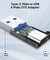 pTron Nexo USB Type C Female to USB 3.0 Male OTG Adapter, 5 Gbps High Speed Data Transfer, Compatible with Laptops/Tablets/Smartphones/Chargers, Sleek & Compact Design & Metal Alloy Build (Obsidian)