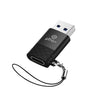 pTron Nexo USB Type C Female to USB 3.0 Male OTG Adapter, 5 Gbps High Speed Data Transfer, Compatible with Laptops/Tablets/Smartphones/Chargers, Sleek & Compact Design & Metal Alloy Build (Obsidian)