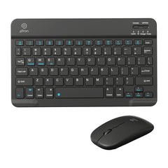pTron Keyvo KW4 Wireless Keyboard & Mouse Combo Set, Ultra-Slim Keyboard w/ 78 Keys, Multimedia Keys, BT Mouse w/ 1600 DPI Precision Optical Sensor, Compatible with Tablets/Smartphones/PC (Sable)