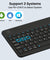 pTron Keyvo KW4 Wireless Keyboard & Mouse Combo Set, Ultra-Slim Keyboard w/ 78 Keys, Multimedia Keys, BT Mouse w/ 1600 DPI Precision Optical Sensor, Compatible with Tablets/Smartphones/PC (Sable)