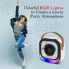 pTron Fusion Moment 10W Mini Bluetooth Speaker with Immersive Sound, Transparent Design, Vivid RGB Lights, 6Hrs Playtime, Bluetooth V5.3, TWS Pairing & Type C Charging Port (Ivory)