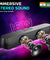 pTron Fusion Beam V2 16W Bluetooth Soundbar Speaker, Stereo Sound, RGB Lights, Metal Grill, Soundbar for Phone/TV/Laptop/Tablets, BT5.3/Aux/TF Card/USB Playback & TWS Feature (Midnight)