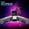 pTron Fusion Beam V2 16W Bluetooth Soundbar Speaker, Stereo Sound, RGB Lights, Metal Grill, Soundbar for Phone/TV/Laptop/Tablets, BT5.3/Aux/TF Card/USB Playback & TWS Feature (Midnight)