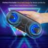 pTron Fusion 10W Bluetooth Speaker, Pristine Stereo Sound, 10Hrs Playtime, Bluetooth 5.0 Speaker, Portable Design, Multi-Play Modes BT/3.5mmAux/TF Card/USB Ports, Integrated Controls (Raven)