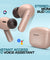 pTron Bassbuds Air In-Ear TWS Earbuds with 13mm Driver for Immersive Sound, 32Hrs Playtime, Clear Calls, Bluetooth V5.1, Touch Control, TypeC Fast Charging, Voice Assist & IPX4 Water Resistant (Brown)