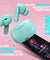 pTron Bassbuds Air In-Ear TWS Earbuds with 13mm Driver for Immersive Sound, 32Hrs Playtime, Clear Calls, Bluetooth V5.1, Touch Control, TypeC Fast Charging, Voice Assist & IPX4 Water Resistant (Mint Green)