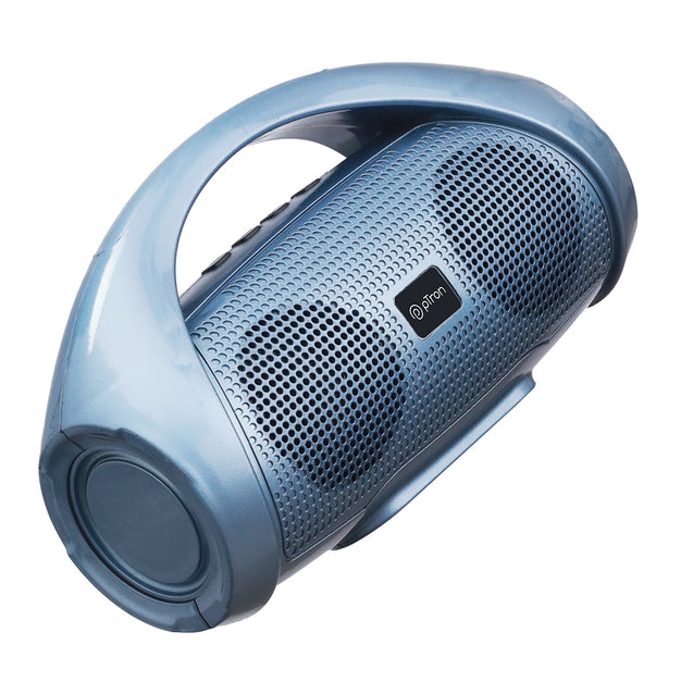 pTron Fusion Go 10W Portable Bluetooth Speaker with 6Hrs Playtime, Immersive Sound, Auto-TWS Function, Supports BT/USB/SD Card/AUX/FM Radio Playback & Lightweight (Blue)