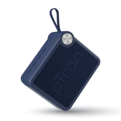 pTron Musicbot Pop V2 7W Bluetooth Speaker with Pristine Sound, Alluring Bass, 6hrs Playtime, Compact Size, TWS Feature, Multi-Playback Modes-BT5.4/TF Card/USB, Metal Grill & Type-C Charging (Blue)