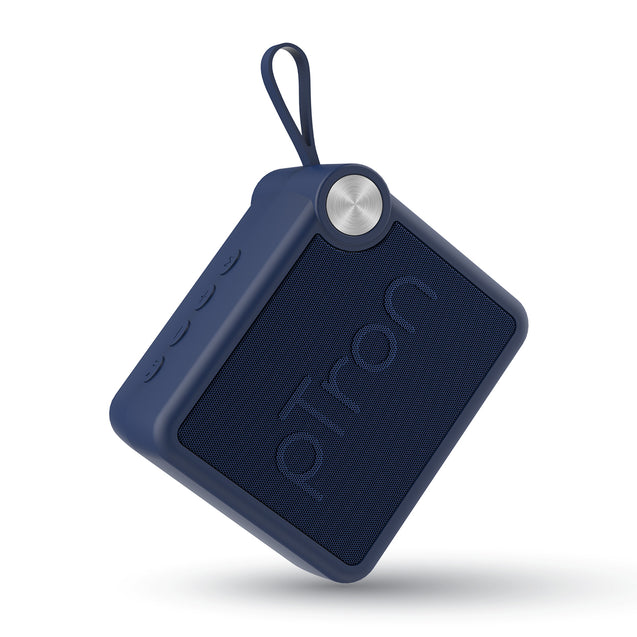 pTron Musicbot Pop V2 7W Bluetooth Speaker with Pristine Sound, Alluring Bass, 6hrs Playtime, Compact Size, TWS Feature, Multi-Playback Modes-BT5.4/TF Card/USB, Metal Grill & Type-C Charging (Blue)