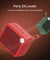 pTron Musicbot Pop V2 7W Bluetooth Speaker with Pristine Sound, Alluring Bass, 6hrs Playtime, Compact Size, TWS Feature, Multi-Playback Modes-BT5.4/TF Card/USB, Metal Grill & Type-C Charging (Red)
