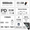 pTron Dynamo Rush 10K mAh Nano Power Bank (Black)