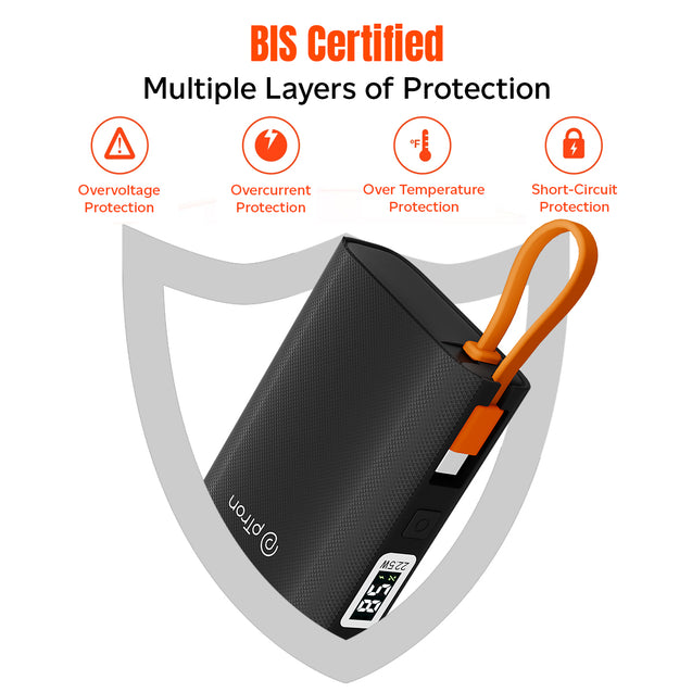 pTron Dynamo Rush 10K mAh Nano Power Bank (Black)